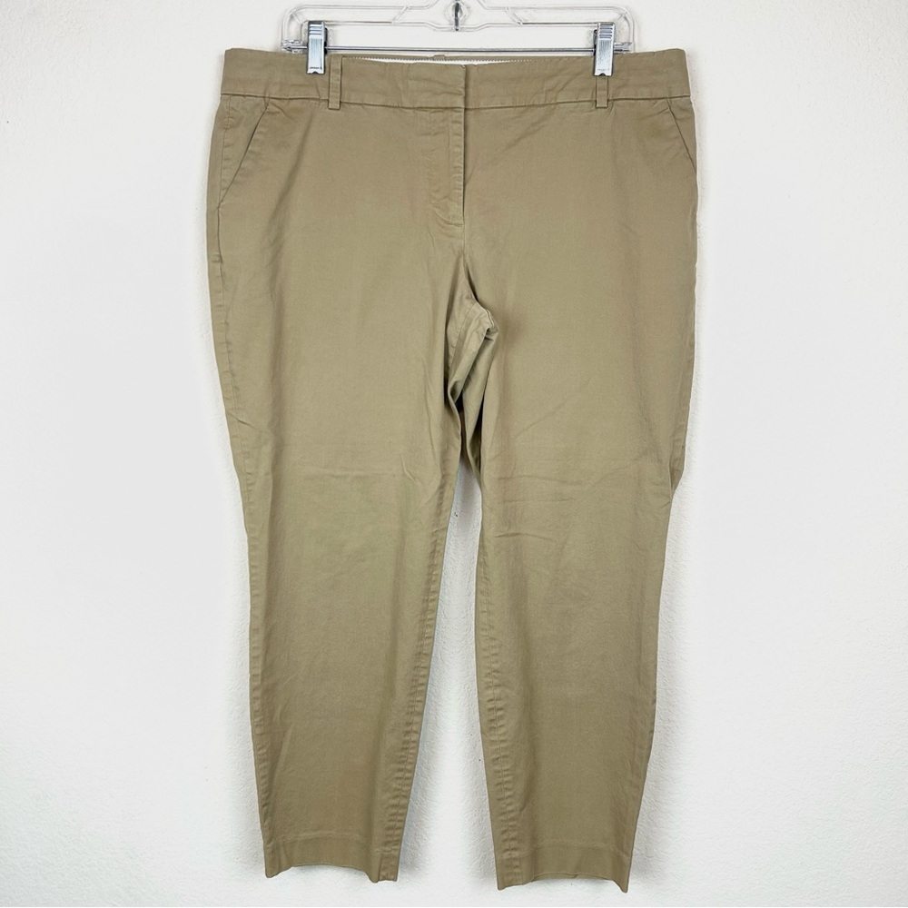 J. Crew Khaki Cropped Trousers/Pants
